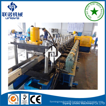 customize W shaped 2 waves guardrail rolling machine manufacturer